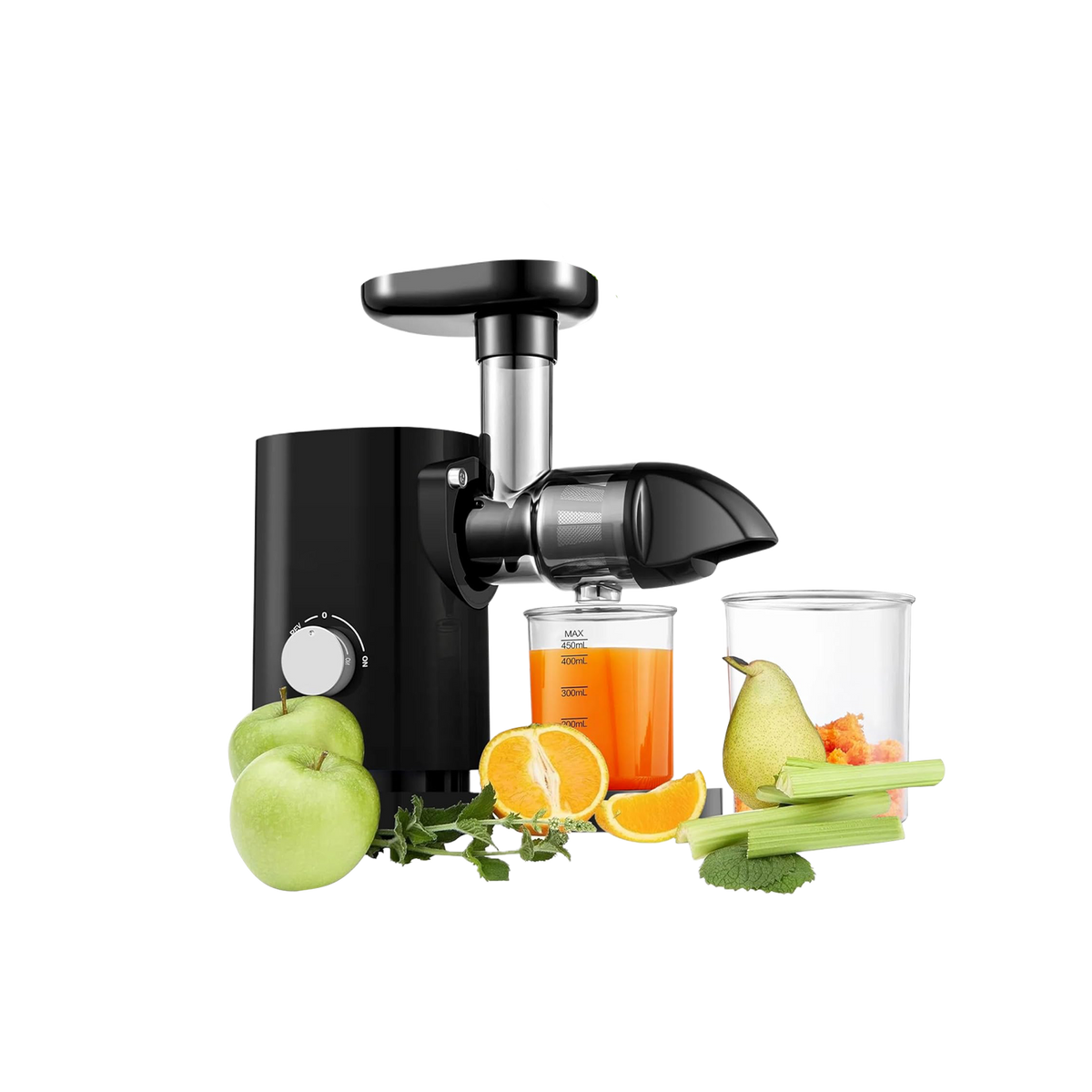 Blivo Slow juicer mit 2 Geschwindigkeitsmodi, 150W