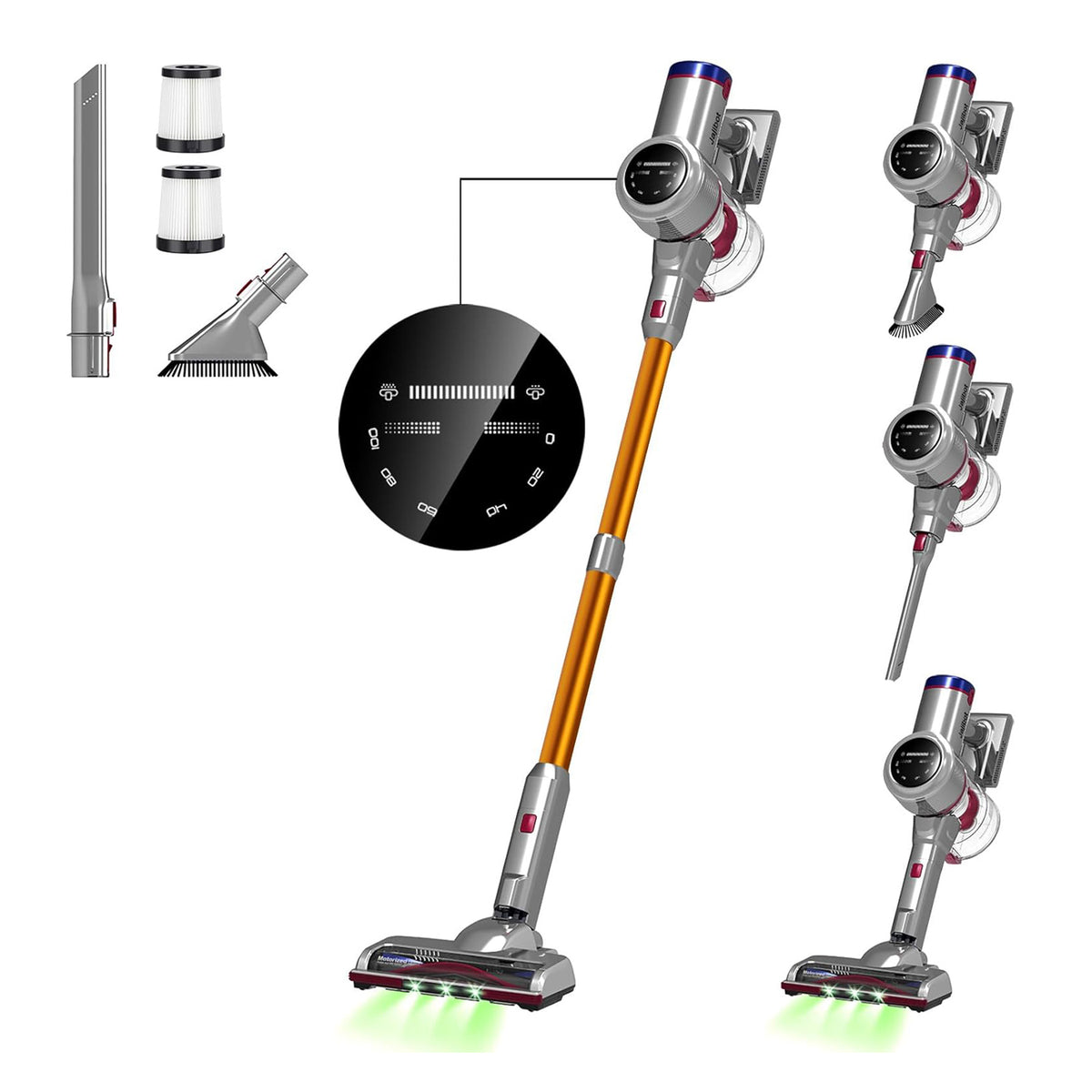 Blivo Akku Staubsauger mit LED Leicht 26000Pa