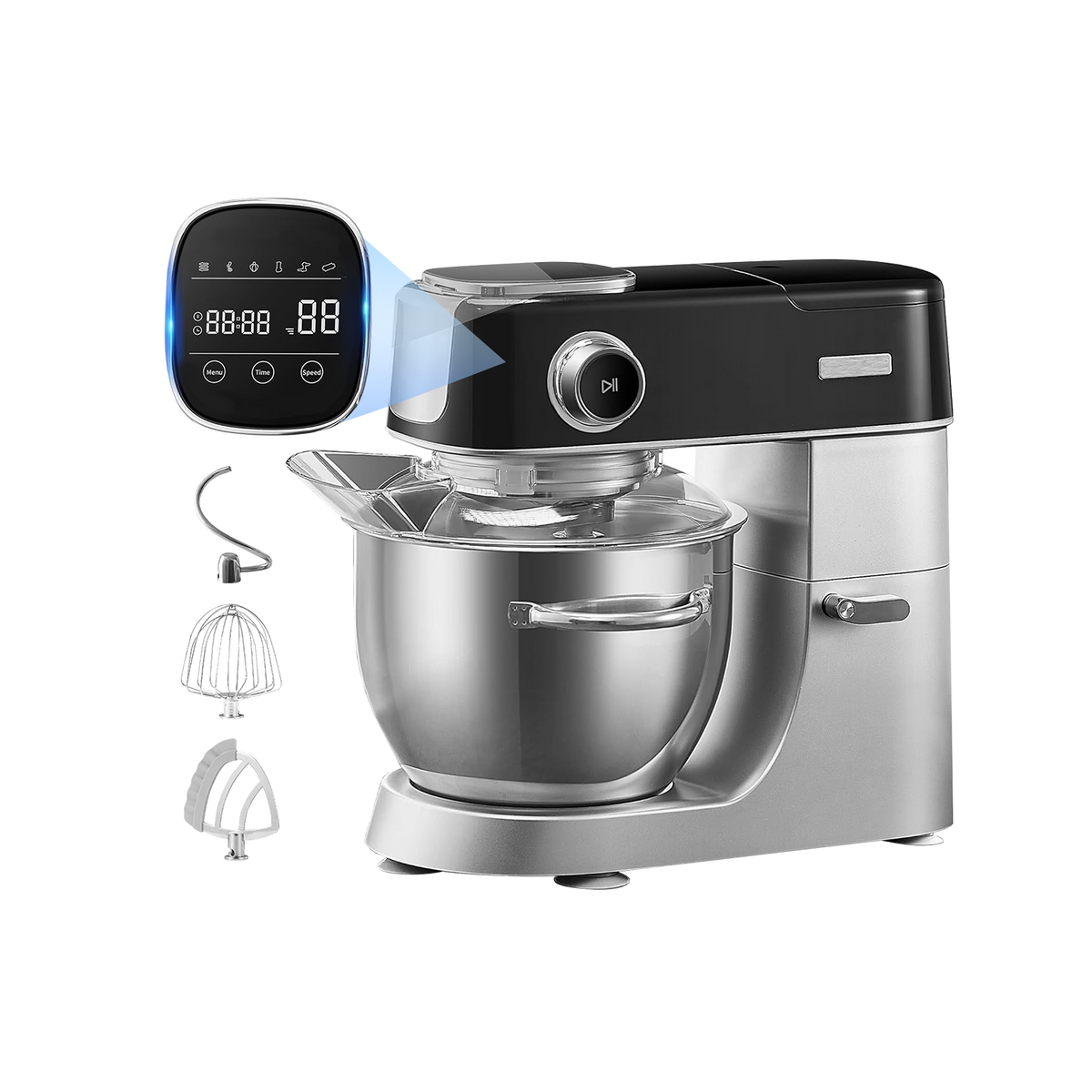 Blivo Küchenmaschine 5L Mit 11 Geschwindigkeitsstufen, 600W