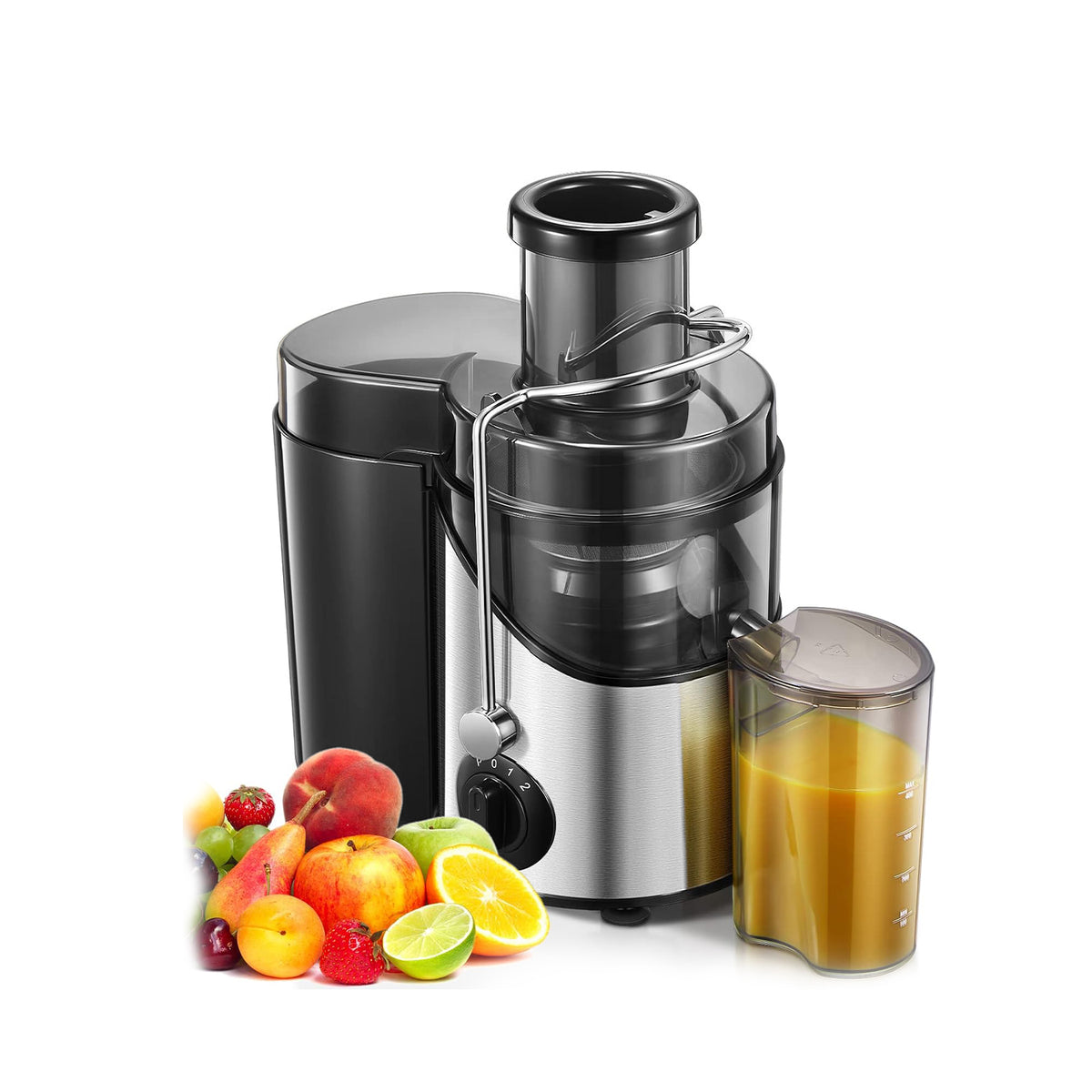 Blivo Entsafter Gemüse und Obst 3 Geschwindigkeitsstufen, 400W