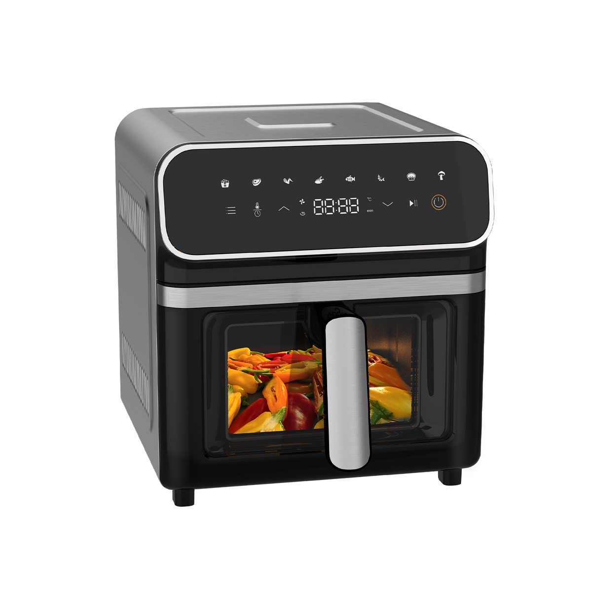 Blivo Heißluftfritteuse AF619 6,7L Airfryer XXL 2200W, Schwarz
