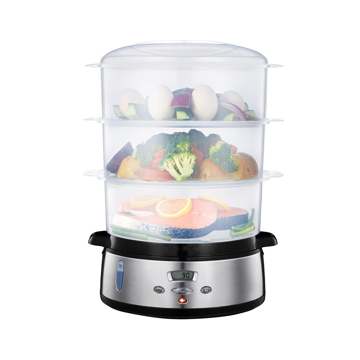 Blivo Elektrische Dampfgarer 9 L mit Digitales Display, 800W