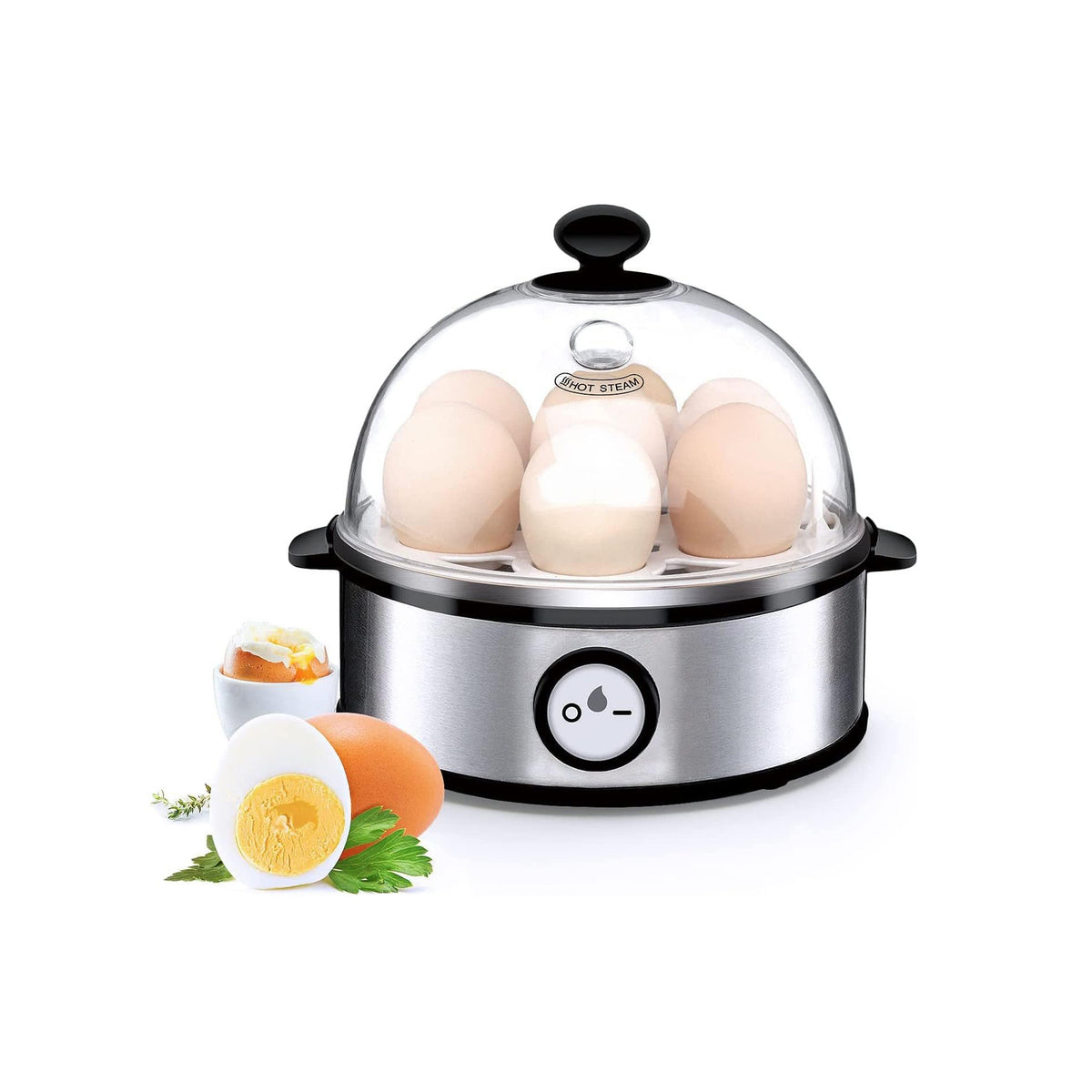 Blivo Eierkocher Edelstahl für 1-7 Eier, 360W