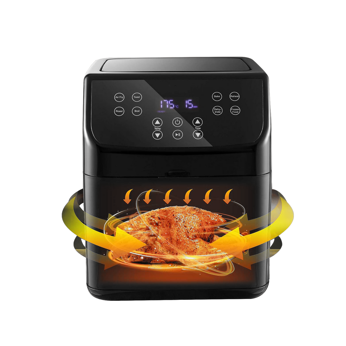 Blivo Heißluftfritteuse 5,5 L mit 8 Programmen, 1700W