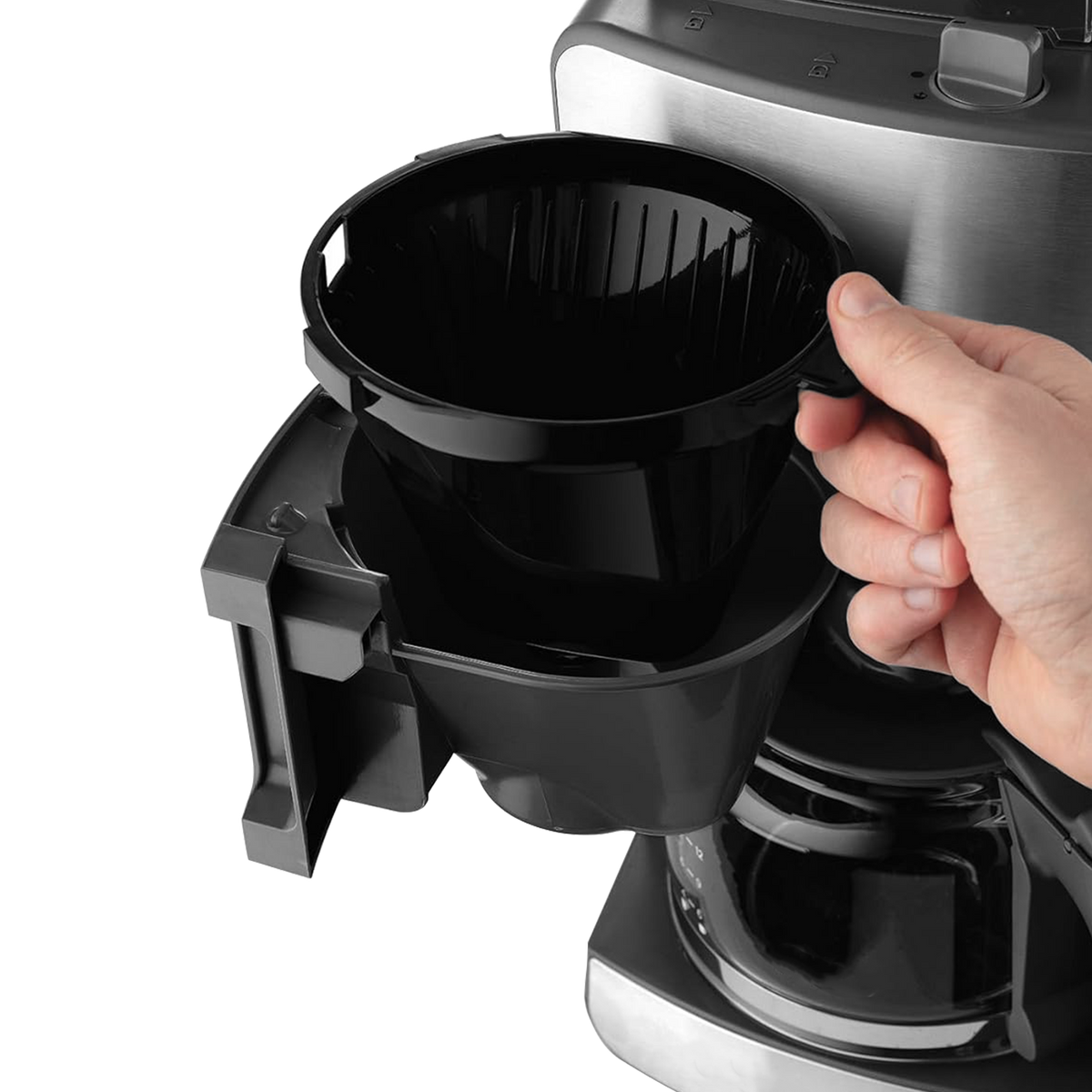 Blivo Kaffeemaschine mit Mahlwerk Glaskanne, 1000W