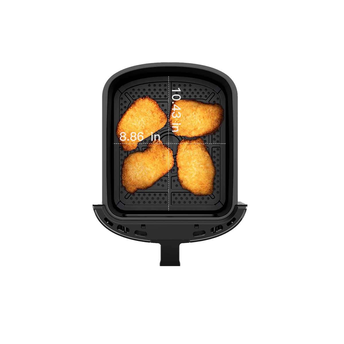 Blivo Heißluftfritteuse 7,5L XXL mit Sichtfenster 1700W