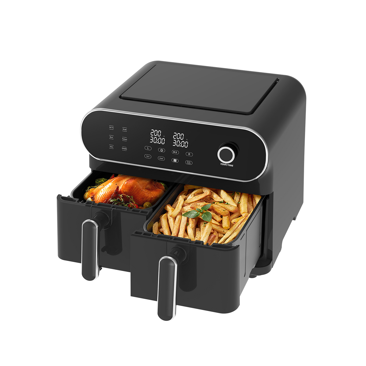 Blivo Heißluftfritteuse Doppelkammer AFT11001A 11L
