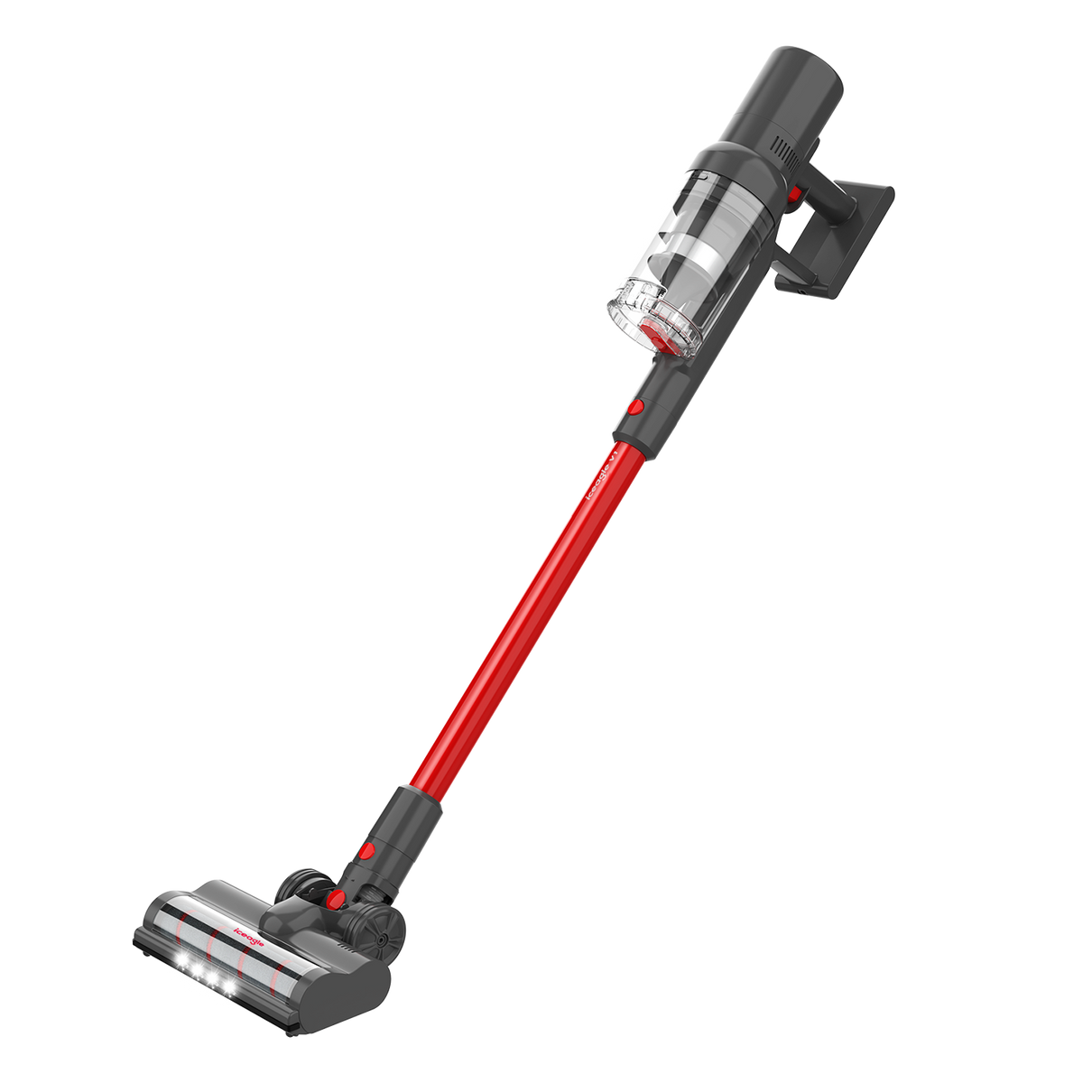 Blivo Akku Staubsauger mit LED-Anzeige, 4000Pa, Rot