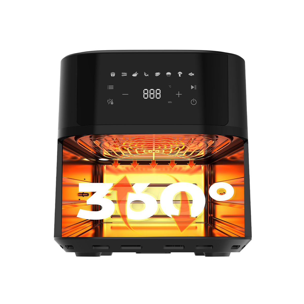 Blivo Heißluftfritteuse 625A 6,5L Schwarz
