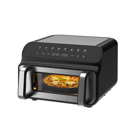 Blivo Grill & Heißluftfritteuse 11001A Airfryer 10L, 2000W, Schwarz