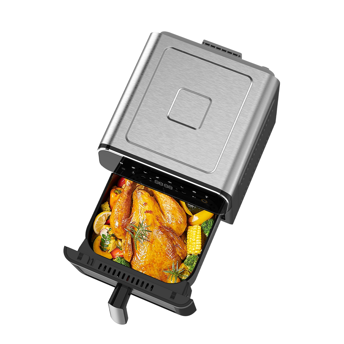 Blivo Heißluftfritteuse AF619 6,7L Airfryer XXL 2200W, Schwarz